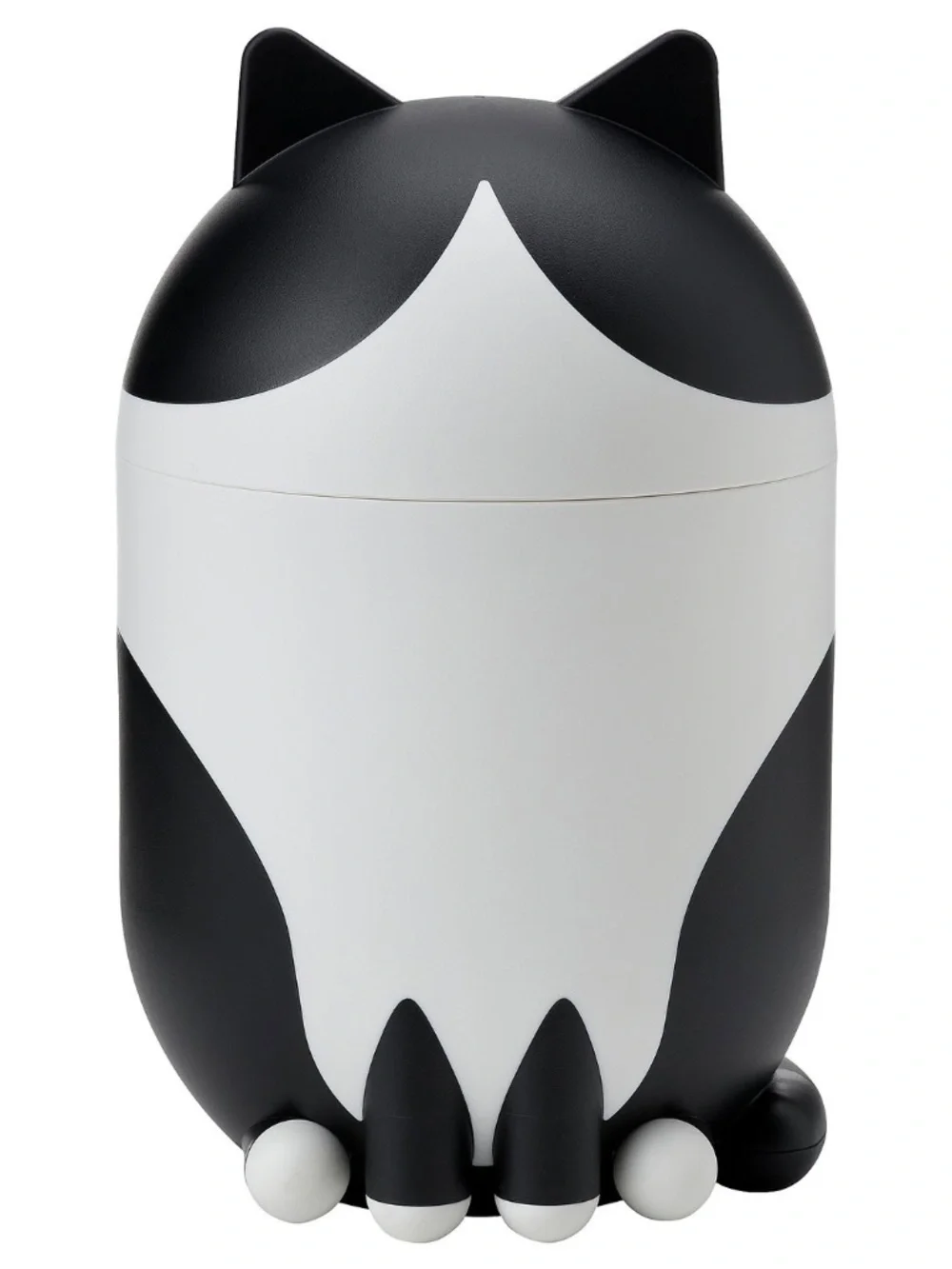 NEW IKEA GREJSIMOJS Cat Shaped Storage Box - Black / White w/Tags